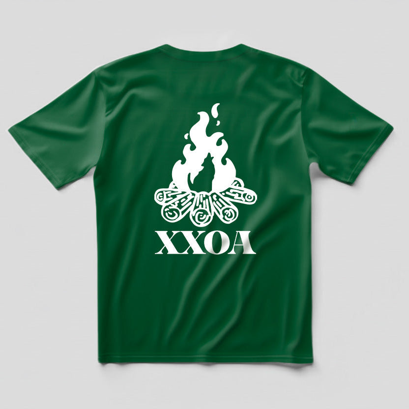 T-shirt Loup Vert Bouteille
